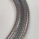 Tubo in ottone cromato - doppia aggraffatura