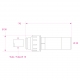 PEM 062215 W – Peso 23 g – Misure in mm