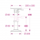10906/B: Weight 4,35 Kg – Size in mm