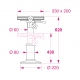 10906/D: Weight 6,220 Kg – Size in mm
