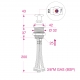 Peso 343 g – Misure in mm