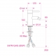 Weight 1,490 Kg – Size in mm