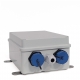 Control box for encoded struts for double units