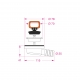 Weight 120 g – Size in mm
