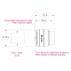 PSE 4622 W – Weight 21 g – Size in mm